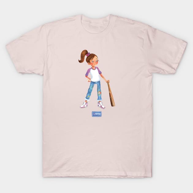 Yes Pepper - Baseball Girl Abby T-Shirt by ByJasonKlein